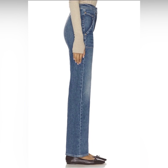 MOTHER NWT Riveting Rambler High Waist Zip Sneak Bending The Rules size 30 - Picture 6 of 11